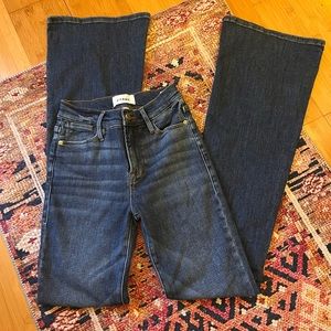 Anthropologie Frame Le High Flare Jeans. Size 24. Dark wash. Excellent condition